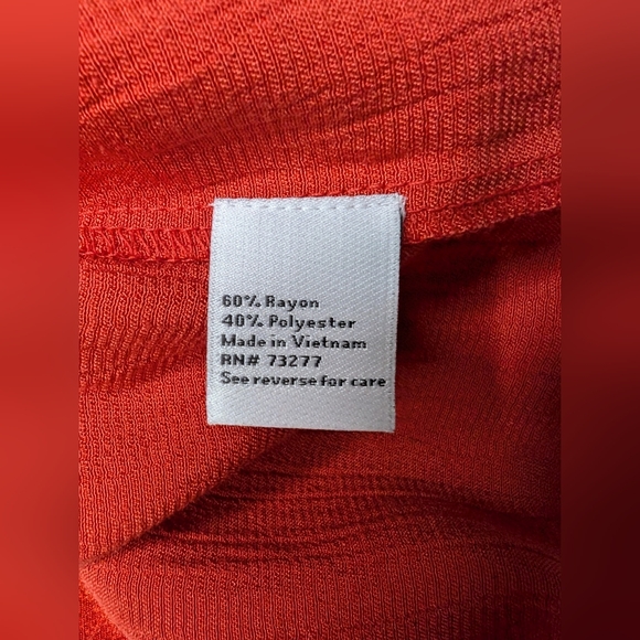 NWT Nine West XS Womens Red Long Sleeve Dress 'Luxe Animal' - Picture 6 of 13